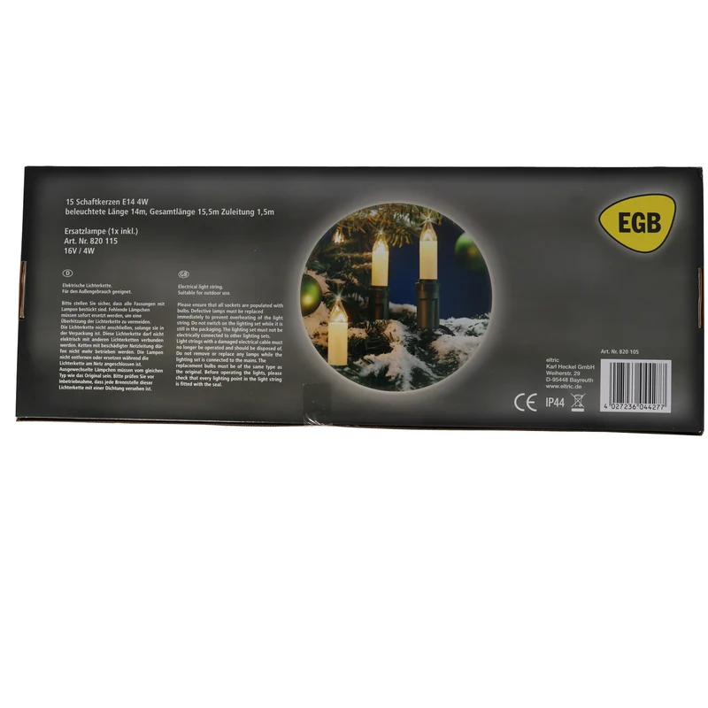 EGB Schaftkerzen-Lichterkette CAK 15flg