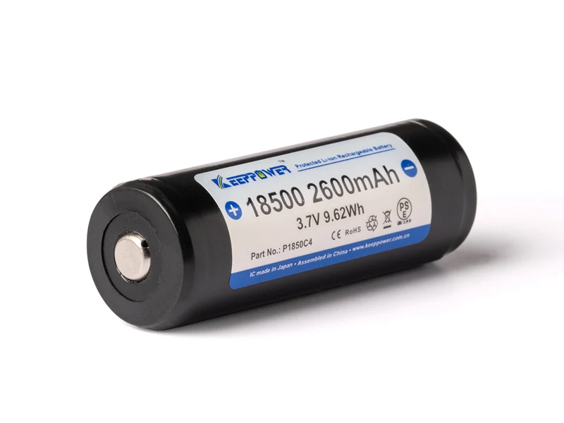 Keeppower 18500 2600mAh 3,7V integrierte Schutzelektronik P1850C4