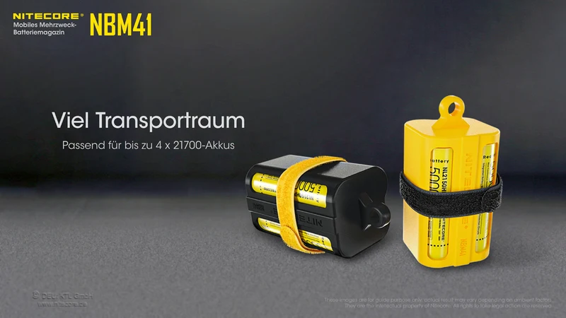 Nitecore Batteriemagazin für 21700Akkus NBM41