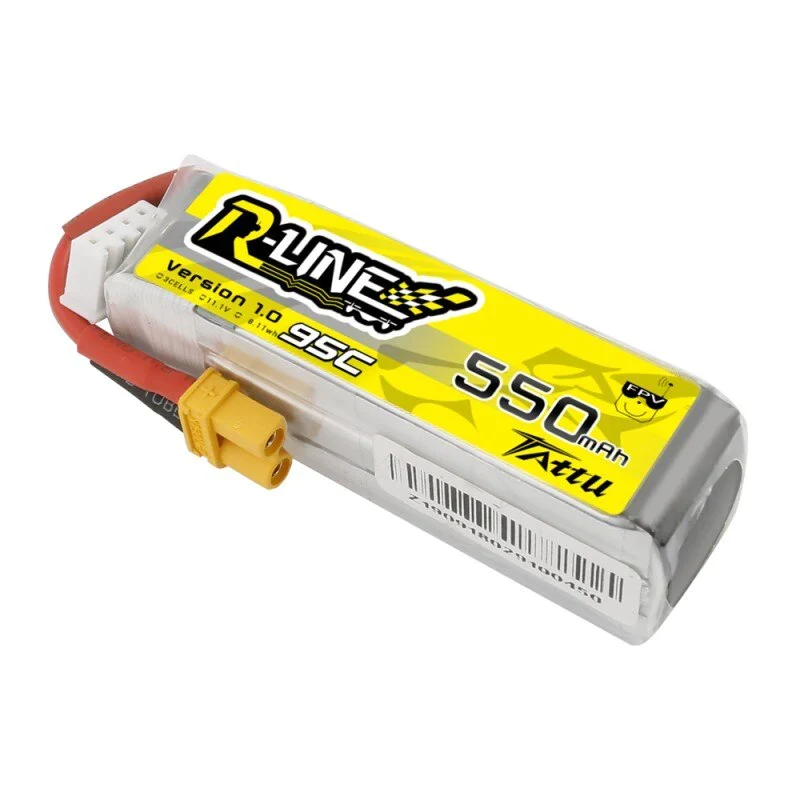 Tattu R-Line 550mAh 7.4V 2S1P 95C Lipo Akku