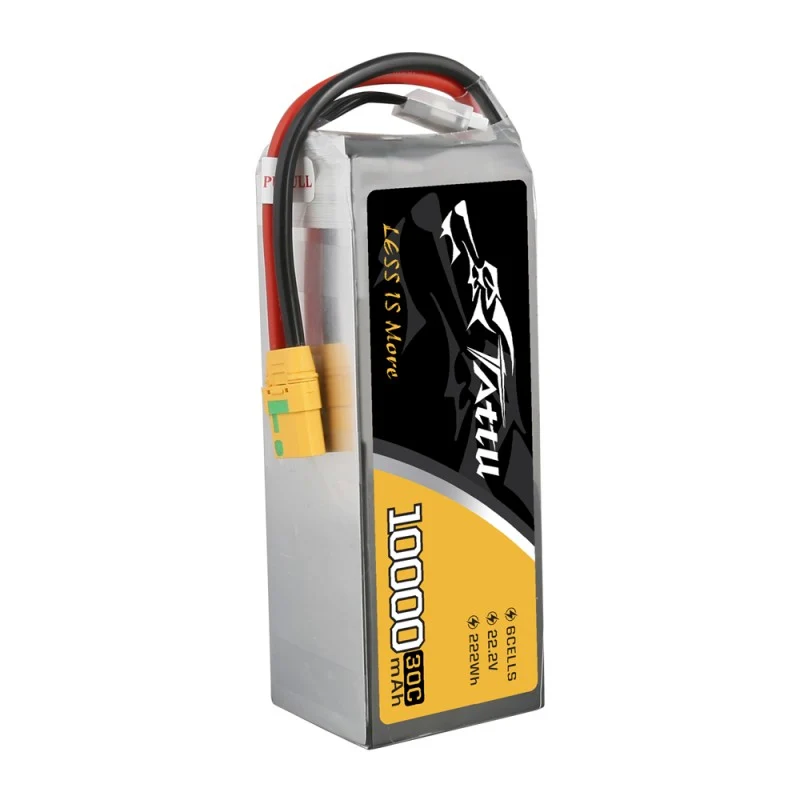 Tattu 10000MAH 22,2V 30C 6S1P Lipo-Akku mit XT90 Anti-Funken-Stecker