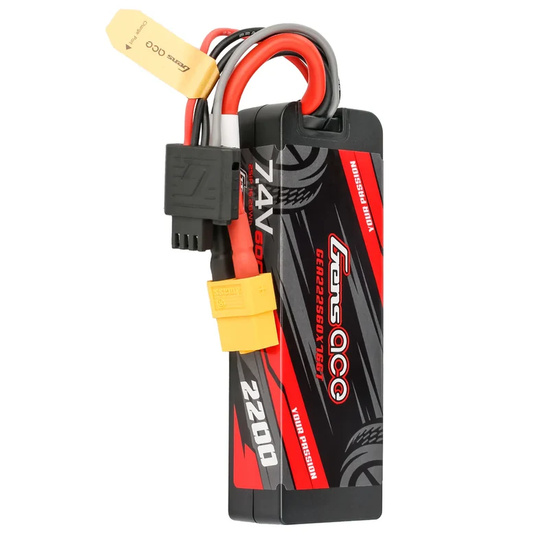 Gens Ace G-Tech 2S 2200mAh 7,4V 60C GRP-76 Hardcase Lipo-Akkupack mit XT60-Stecker
