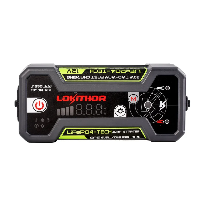 Lokithor LiFePO4 12V 25,6Wh 1350A Starthilfe