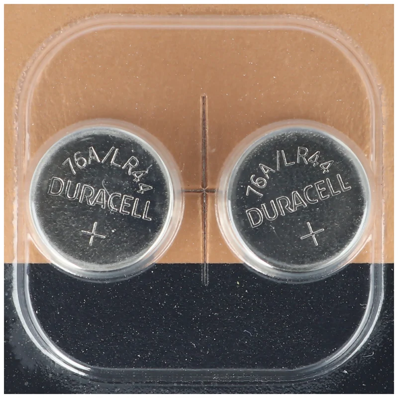 Duracell LR44, V13GA, GPA76, 82, LR1154, 357A, 2er Pack