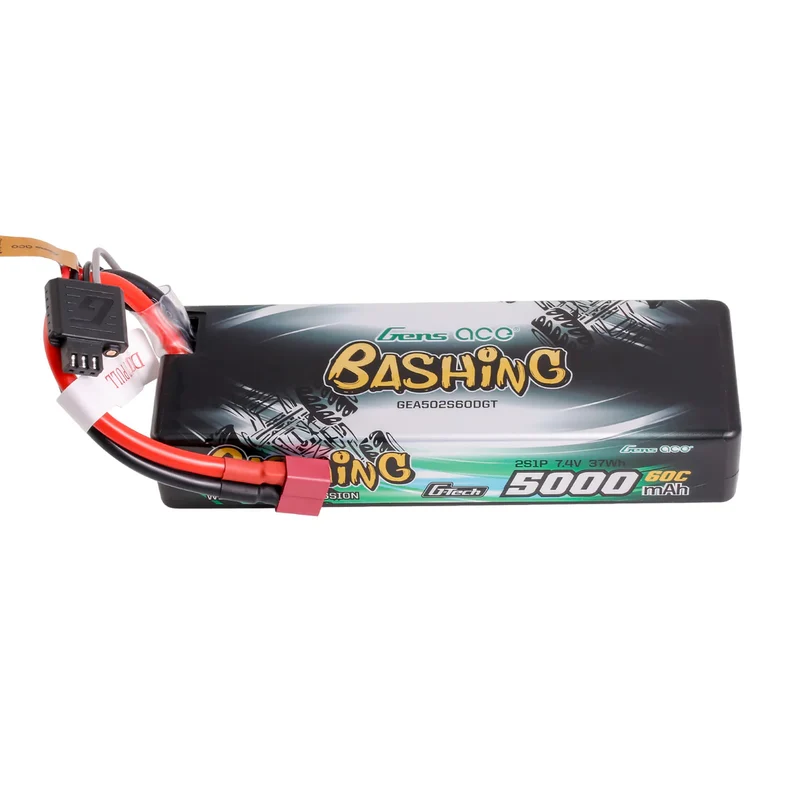 Gens Ace Bashing G-Tech 5000 mAh 2S 7,4 V 60 C Hardcase Lipo-Akku mit Deans-Stecker