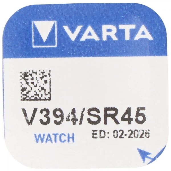 Varta 394, Varta V394, SR45, SR936SW, L936F Knopfzelle für Uhren etc.