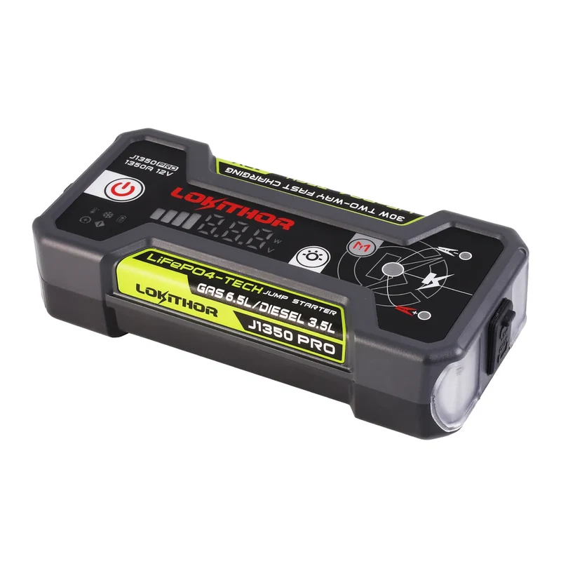 Lokithor J1350 PRO LiFePO4 12V 25,6Wh 1350A Starthilfe