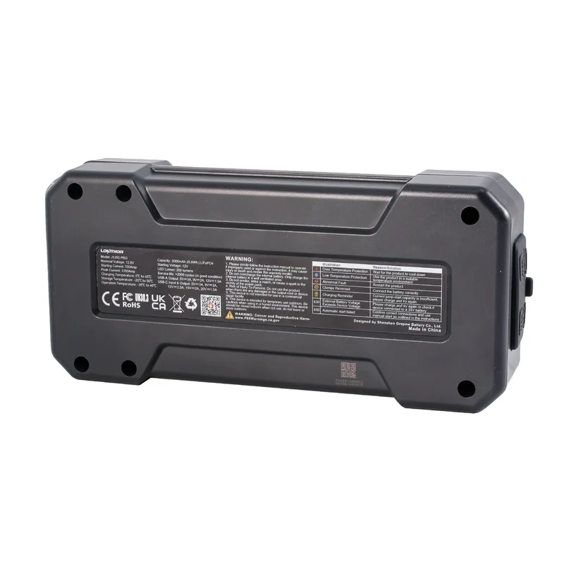 Lokithor J1350 PRO LiFePO4 12V 25,6Wh 1350A Starthilfe