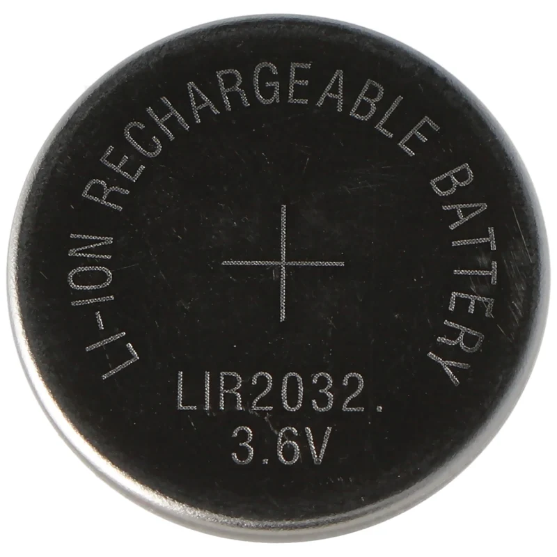 AccuCell LIR2032 Li-Ion Akku 3,6V Akku LIR 2032, 3,2 x 20 mm, 3.6V Button Cell Liion