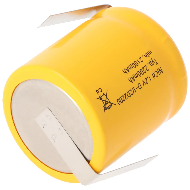 AccuCell Saft VRE 1/2 D NiCd Akku Mono 1/2 mit Lötfahne in Z-Form