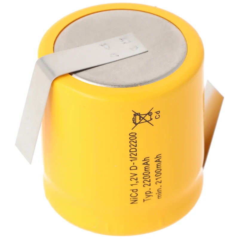 AccuCell Saft VRE 1/2 D NiCd Akku Mono 1/2 mit Lötfahne in Z-Form