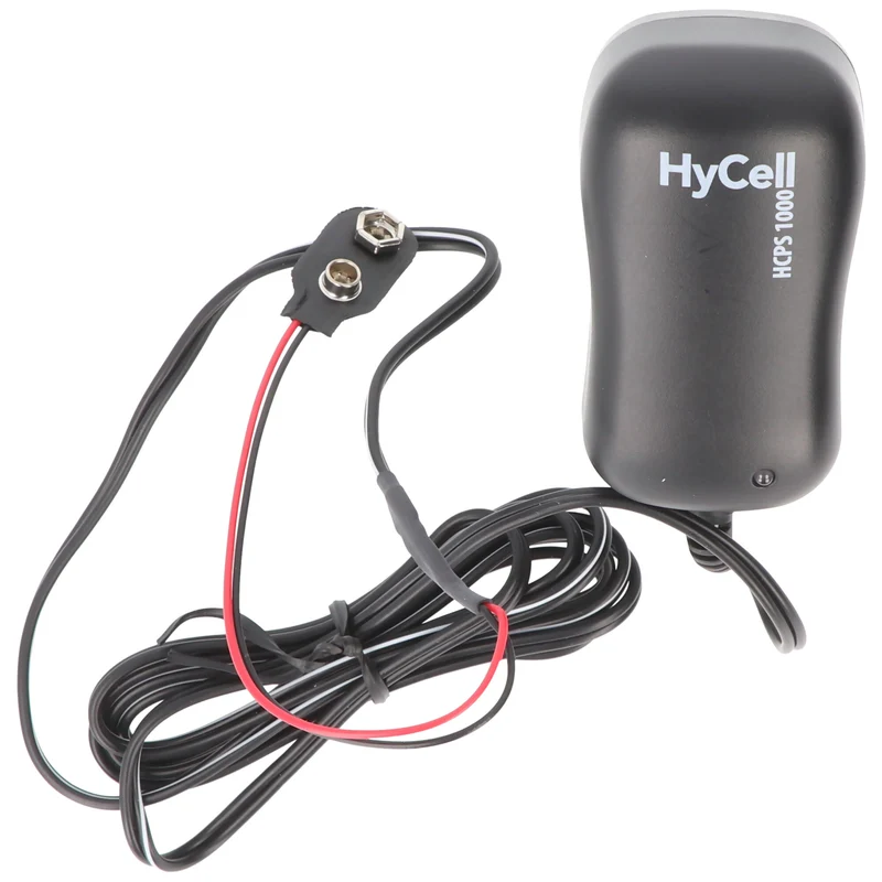 AccuCell Universalnetzteil mit 9 Volt Batterieanschluss, perfekt um klassische 9 Volt Batterien oder Akkus zu ersetzen, max. 1000mA Ladestrom