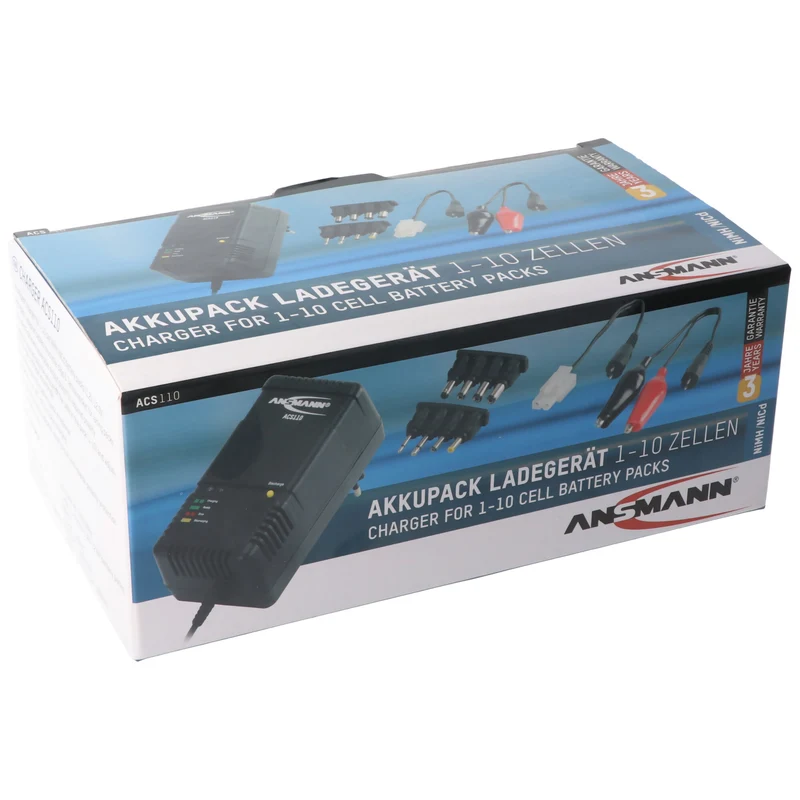 AccuCell Akkupack-Ladegerät ACS NiMH für 1,2 Volt bis 12 Volt AkkuPack z.B. Racing Pack 7,2V