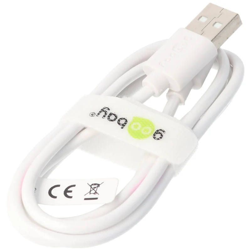 Goobay Dual Ladeset 2,4 A, Netzteil mit 2x USB-Ausgang inklusive USB-Ladekabel, weiß