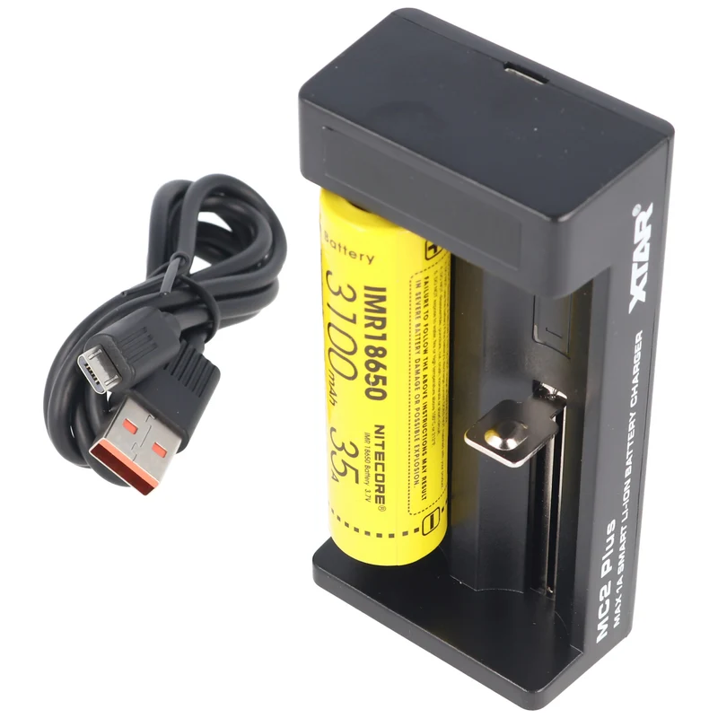 Xtar 2-Fach Ladegerät für 10440 14500 14650 16340 17335 17500 17670 18350 18490 18500 18650 18700 20700 21700