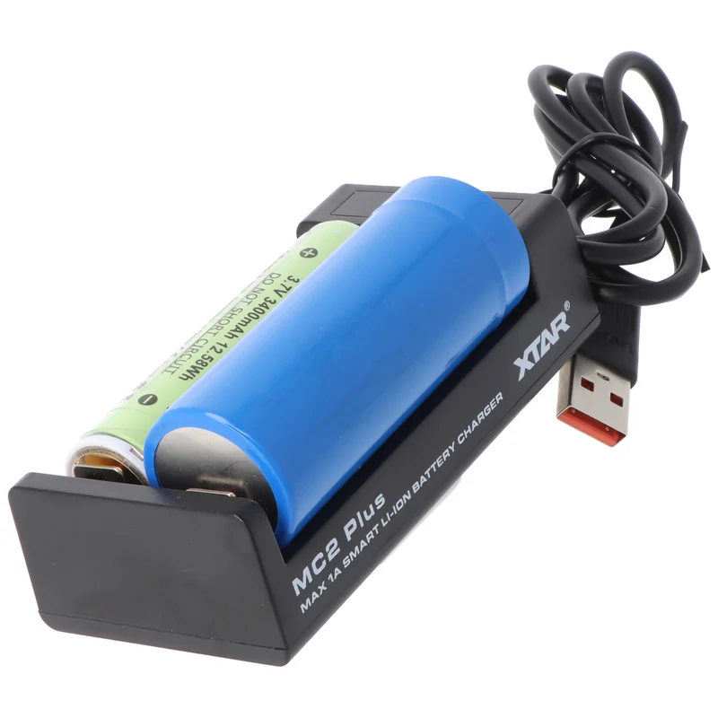 Xtar 2-Fach Ladegerät für 10440 14500 14650 16340 17335 17500 17670 18350 18490 18500 18650 18700 20700 21700