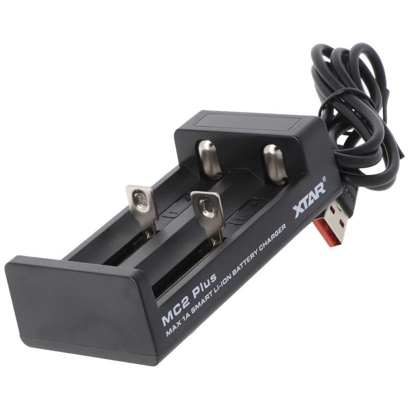 Xtar 2-Fach Ladegerät für 10440 14500 14650 16340 17335 17500 17670 18350 18490 18500 18650 18700 20700 21700