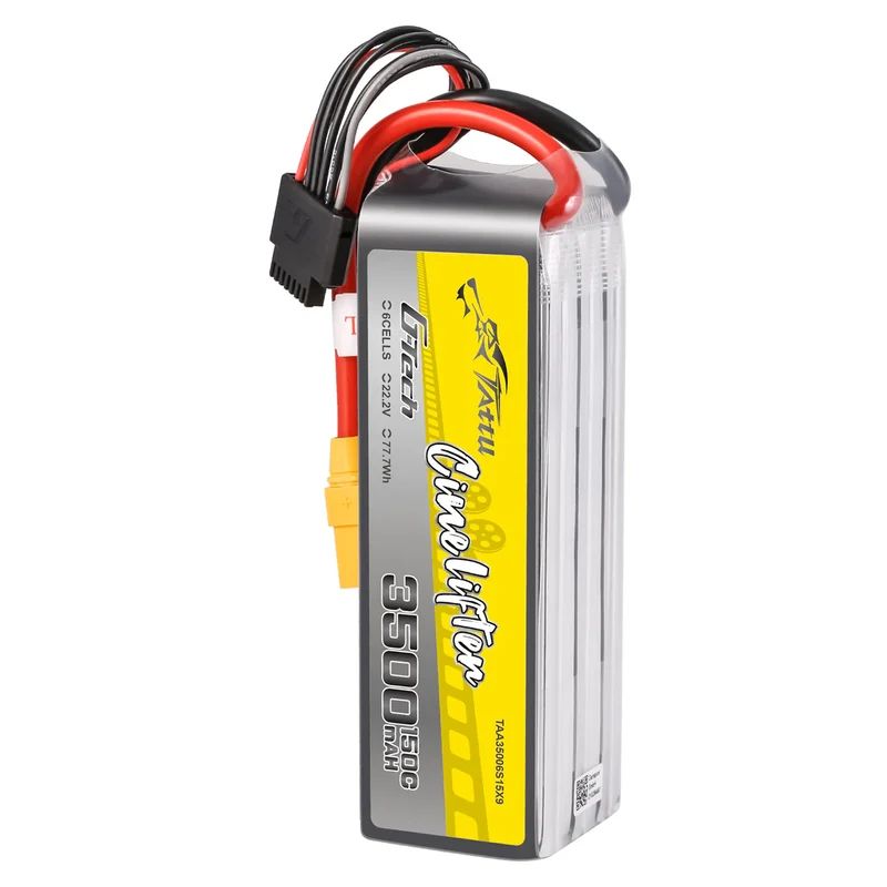 Tattu G-Tech 6S 3500mAh 22,2V 150C 6S1P Lipo-Akku mit XT90
