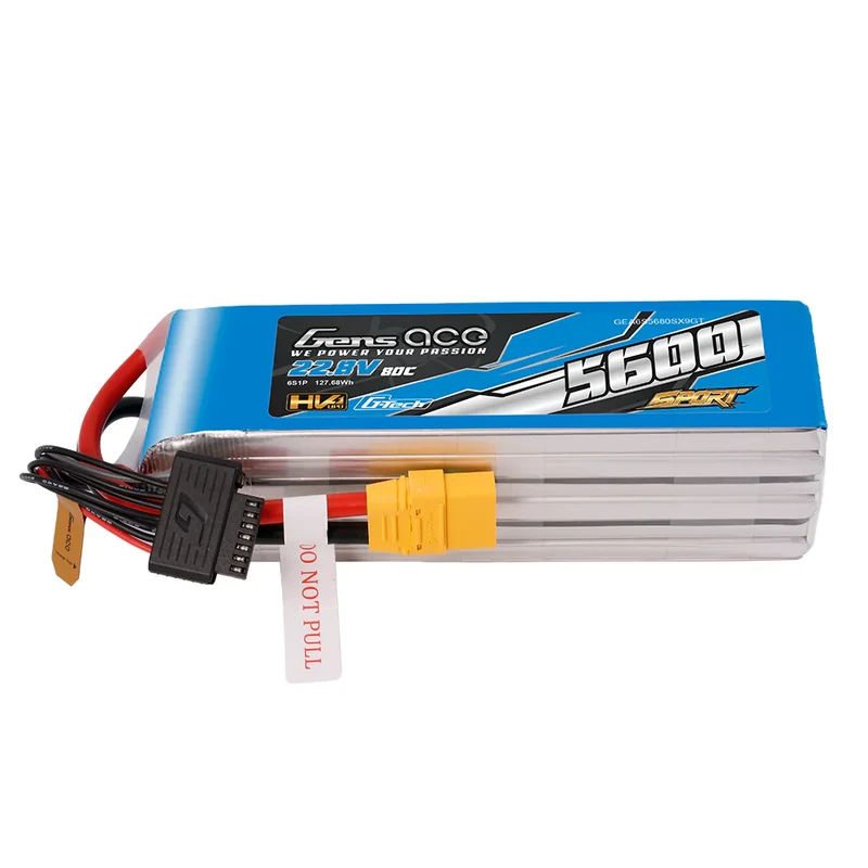 Gens Ace Sport G-Tech 6S 5600mAh 22,8V 80C 6S1P HV Lipo-Akku mit XT90-Stecker