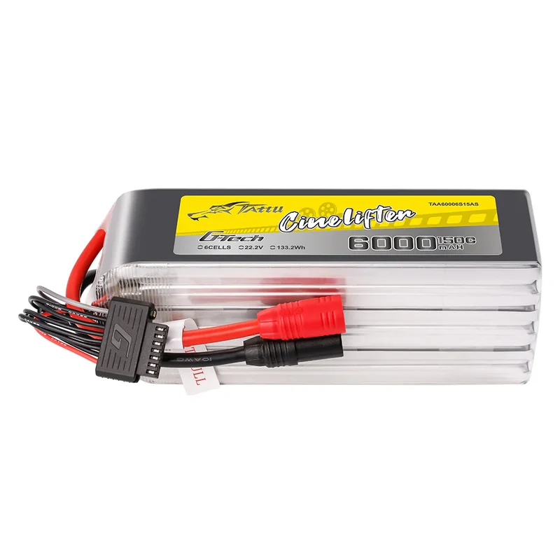 Tattu G-Tech 6S 6000mAh 22,2V 150C Lipo-Akku mit AS150-Stecker