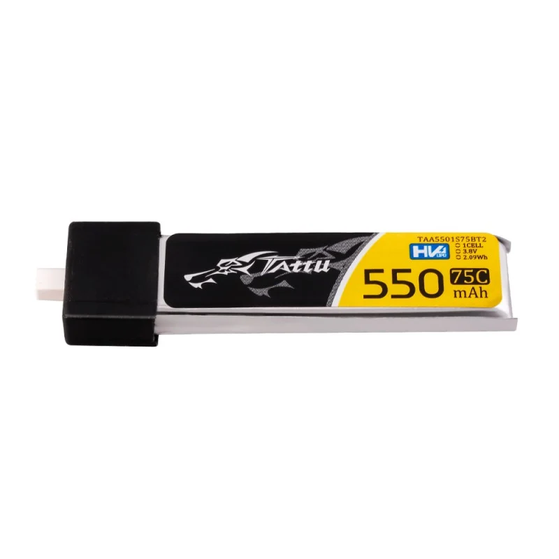 Tattu 1S 550mAh 75C 3,8V HV Lipo-Akku mit BT2.0-Stecker (5 Stück)