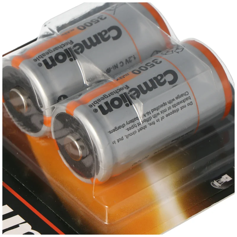 Camelion NiMH Akku Baby LR14 C HR14 mit bis zu 3500mAh 1,2 Volt im 2er Blisterverpackung