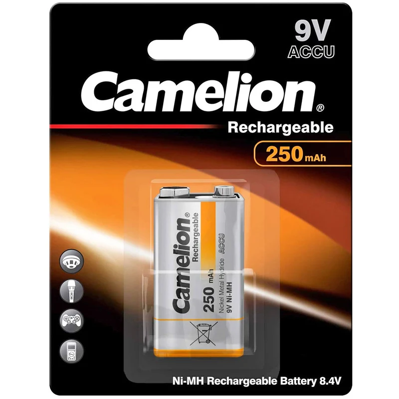 Camelion 9V NiMH Akku 8,4 Volt mit 250mAh Kapazität
