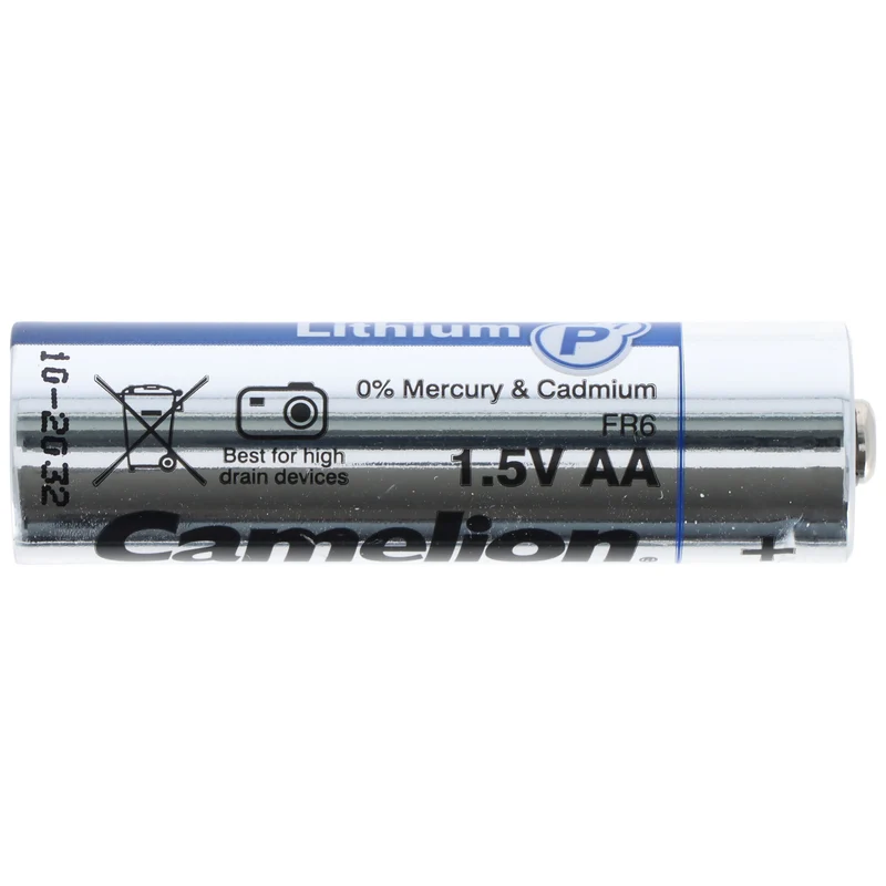 Camelion Lithium Batterie AA, Mignon, FR6, 1,5V, 2er-Blister