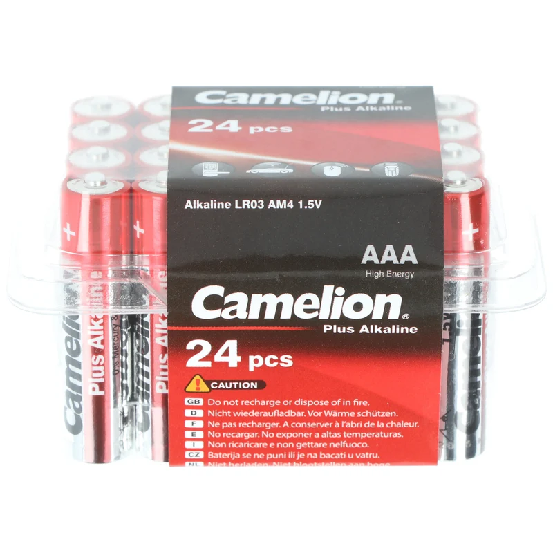 Camelion Plus Alkaline AAA Batterien, 24 Stück in praktischer Aufbewahrungsbox