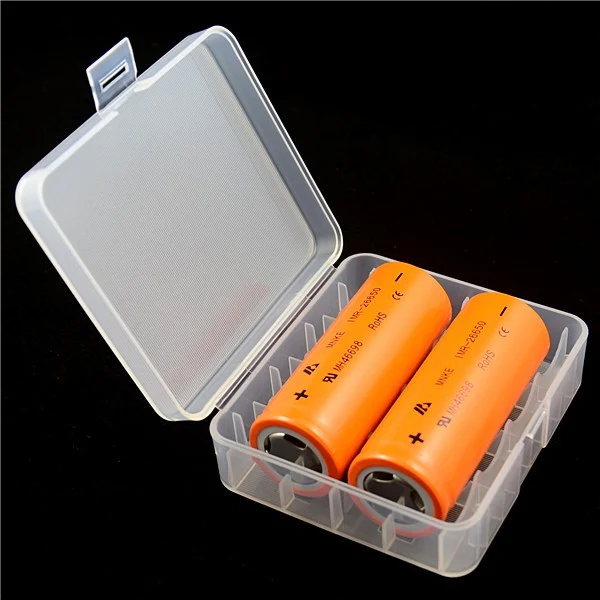 Keeppower Aufbewahrungsbox D1 für 4x 18650 oder 2x 26650 Li-Ion-Akku max. 65,5mm, nicht passend für geschützte 18650 Akkus