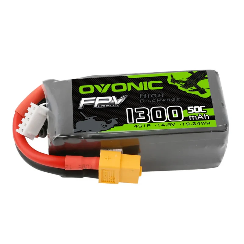 Ovonic FPV 4S LiPo Akku 1300mAh 50C 14,8V mit XT60 Stecker