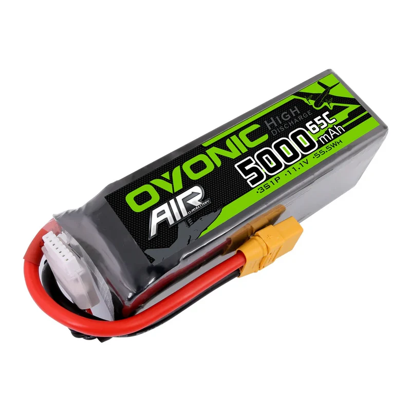 Ovonic Air 3S LiPo Akku 5000mAh 3S1P 11,1V 65C Lipo Akkupack mit XT90-Stecker