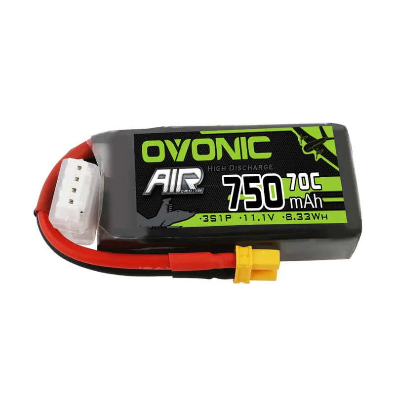 Ovonic Air 3S LiPo Akku 750mAh 11,1V 70C für RC-Helikopter LOGO 200 - XT30-Stecker