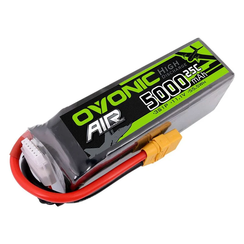 Ovonic Air 3S LiPo Akku 5000mAh 3S1P 11,1V 25C Lipo-Akkupack mit XT90-Stecker