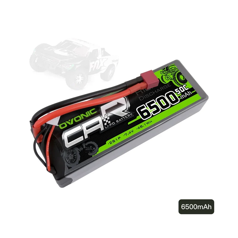 Ovonic Car 2S 6500mAh 7,4V 50C Hardcase LiPo Akku mit Deans Style T-Steckern