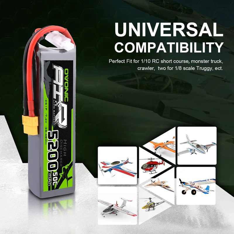 Ovonic Air 2S 5200mAh 50C 7,4V LiPo Akku mit XT60 Stecker