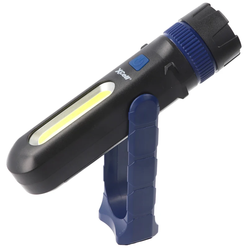 XCell Work Hochleistungs LED-Taschenlampe 2in1, Arbeitsleuchte, inkl. 3x Micro AAA Batterien