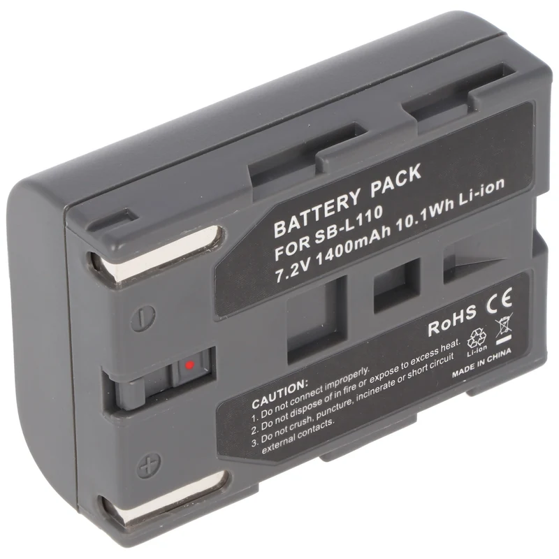 AccuCell Akku passend für Samsung SB-L110, SB-L70, schwarz