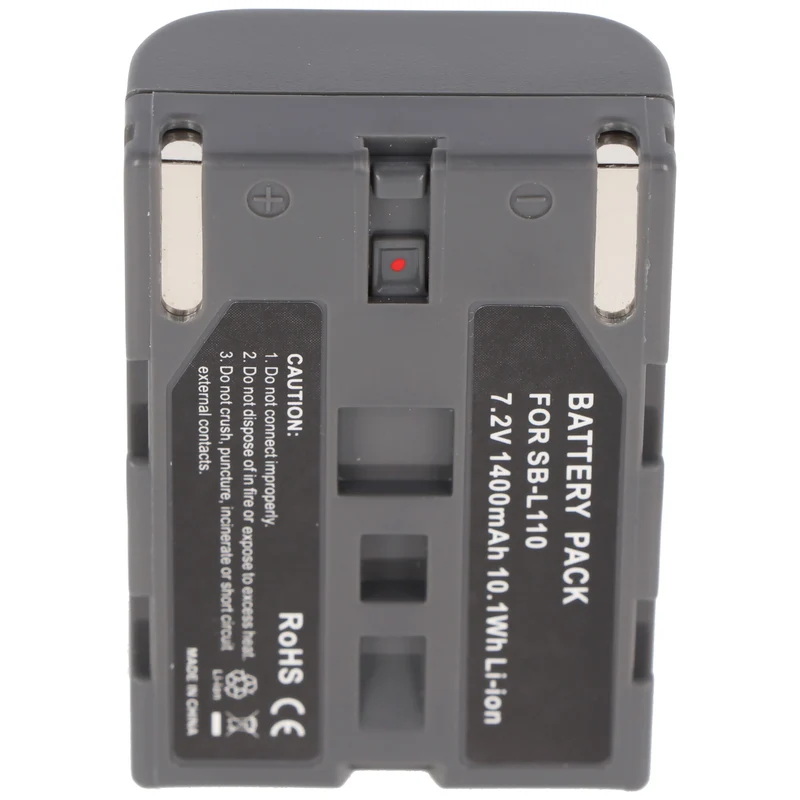 AccuCell Akku passend für Samsung SB-L110, SB-L70, schwarz