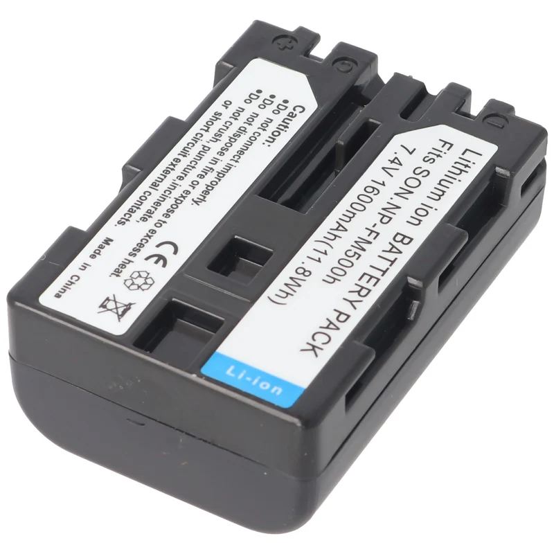 AccuCell Akku passend für Sony NP-FM500 H Info Lithium-Ionen