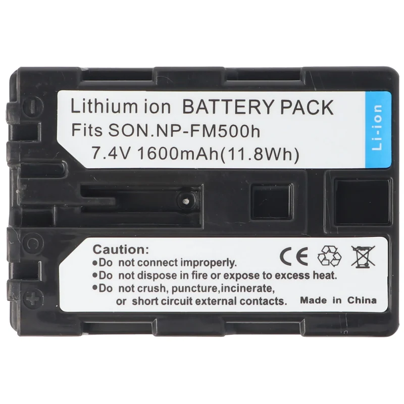 AccuCell Akku passend für Sony NP-FM500 H Info Lithium-Ionen