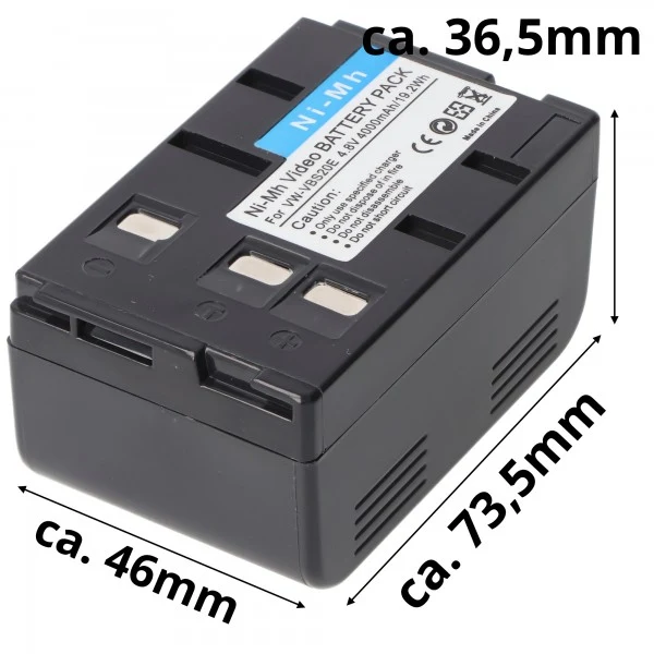 AccuCell Akku passend für Panasonic VW-VBS20E, HHR-V211