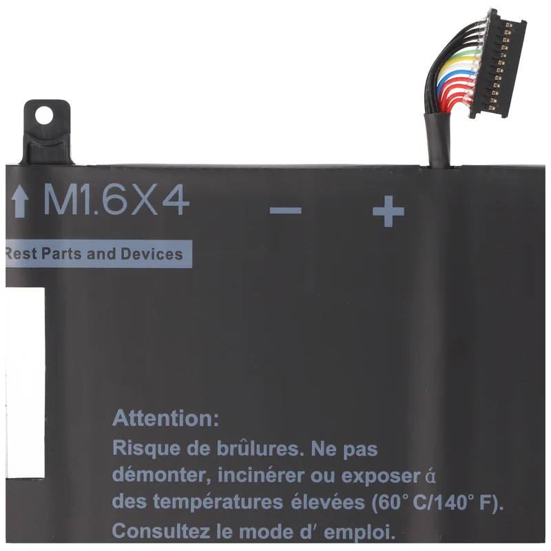 AccuCell Akku passend für Dell G8VCF Li-Ion Akkutyp DXGH8, OH754V, 0H754V, 7,6V, 6300mAh