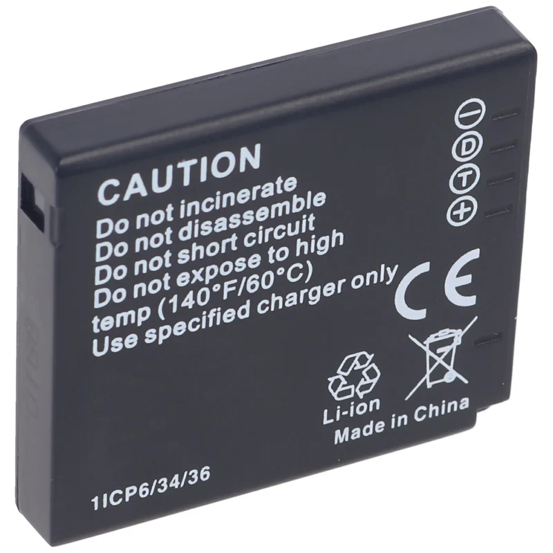AccuCell Akku passend für den Panasonic DMW-BCF10, DMW-BCF10E, BCF-10, CGA-S/106C, , CGA-S106C Akku Li-Ion