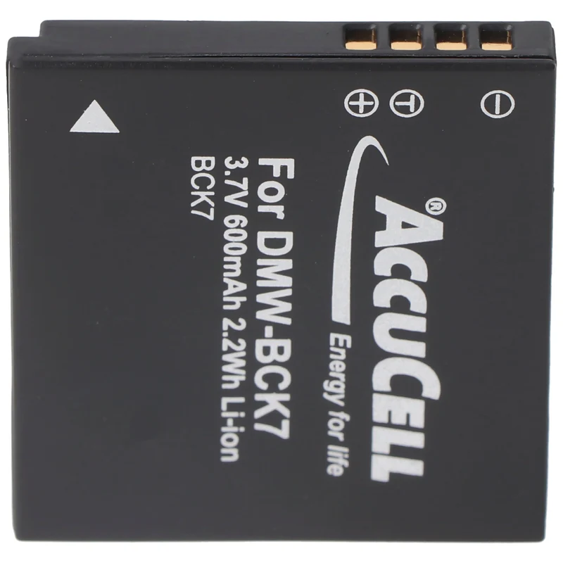 AccuCell Akku passend für Panasonic DMW-BCK7 Akku ACD-341, DMW-BCK7GK, NCA-YN101G, SDBCK7, DMW-BCK7, DMW-BCK7PP, NCA-YN101H, DMW-BCK7E