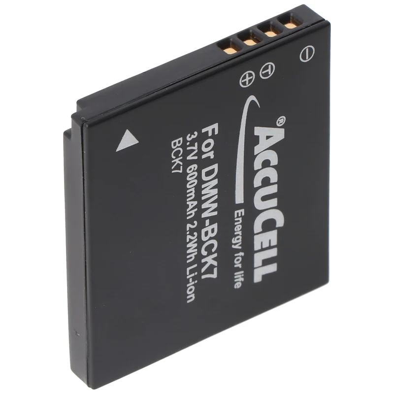 AccuCell Akku passend für Panasonic DMW-BCK7 Akku ACD-341, DMW-BCK7GK, NCA-YN101G, SDBCK7, DMW-BCK7, DMW-BCK7PP, NCA-YN101H, DMW-BCK7E