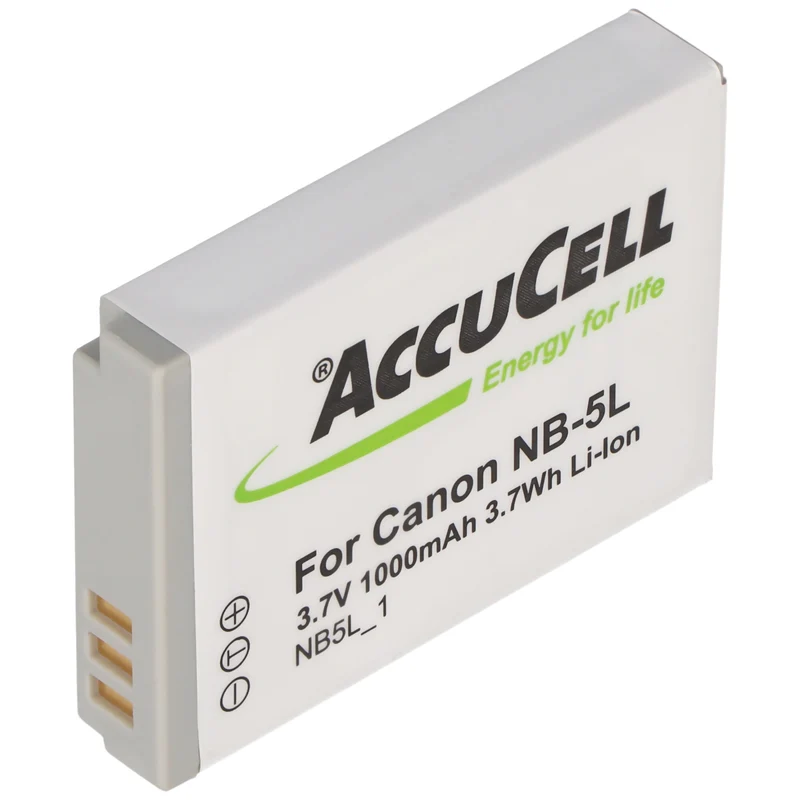 AccuCell Akku passend für Canon NB-5L Digicam IXUS 800 IS NB-5LH
