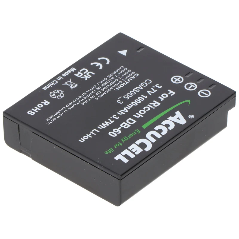 AccuCell Akku passend für Panasonic CGA-S005, DMW-BCC12