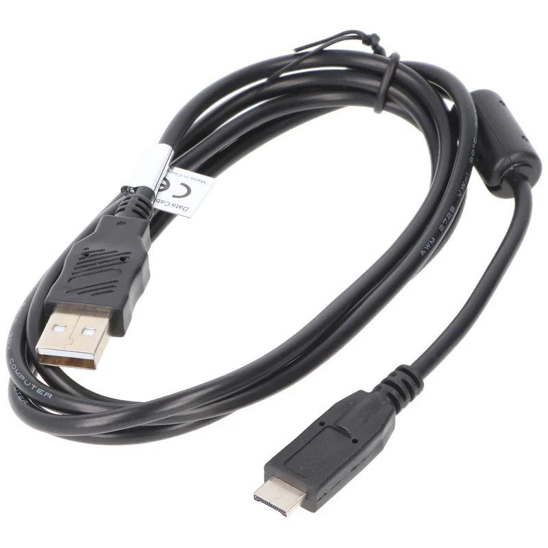 AccuCell USB-Verbindungskabel passend für die Panasonic Lumix DMC-FT1, DMC-FT2, DMC-FZ38, DMC-GH1, DMC-TZ6, DMC-TZ7, DMC-TZ10