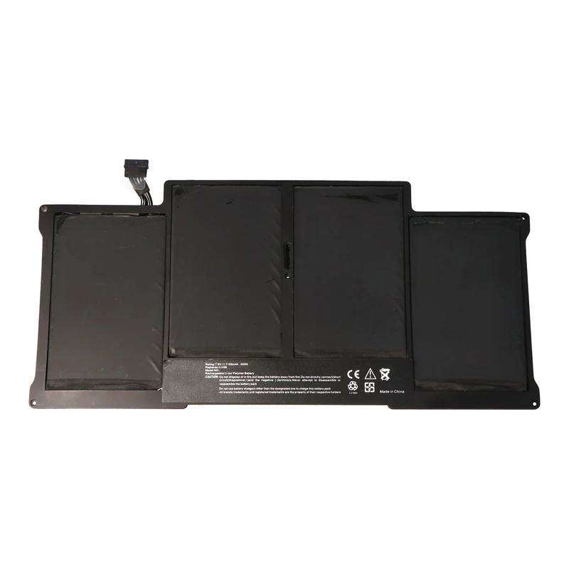 AccuCell Akku passend für A1496 für MacBook Air 13.3" A1466 2013, Li-Polymer, 7,6V, 7160mAh, 55Wh, built-in, mit Werkzeug
